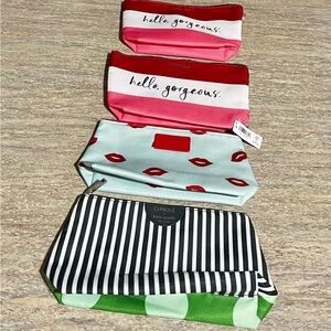 4-Kate Spade ♠️ X Clinique Cosmetic Bags Set